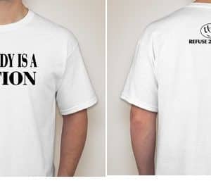 MY BODY IS A NATION T-SHIRT