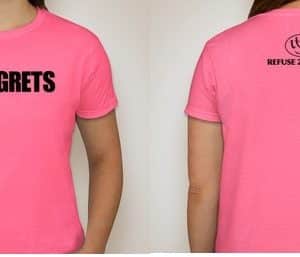 NO REGRETS T-SHIRT