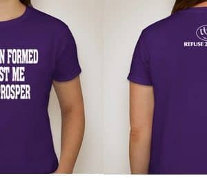 NO WEAPON FORMED AGAINST ME SHALL PROSPER T-SHIRT