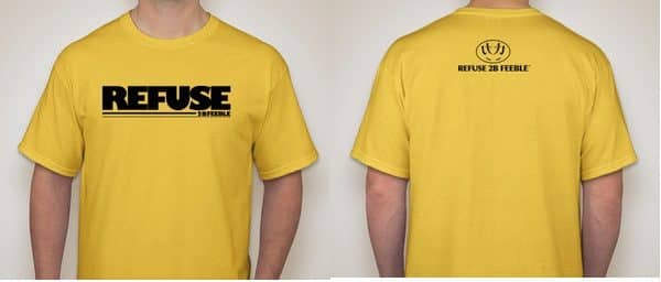 A9005-REFUSE 2B FEEBLE (BLOCK) T-SHIRT