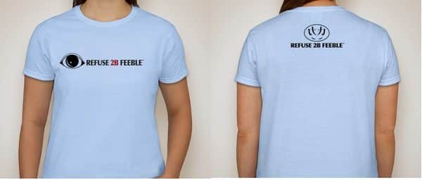 A9010-"I" REFUSE 2B FEEBLE (2 TONE) T-SHIRT