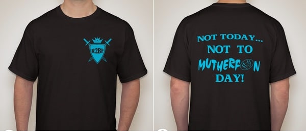A9012-R2BF ILLNESS...NOT TODAY "@*!" T-SHIRT