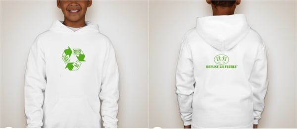 REFUSE 2B FEEBLE RECYCLE HOODIE (YOUTH)