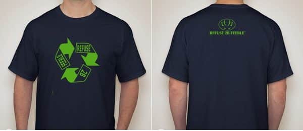 REFUSE 2B FEEBLE RECYCLE T-SHIRT (MEN'S)