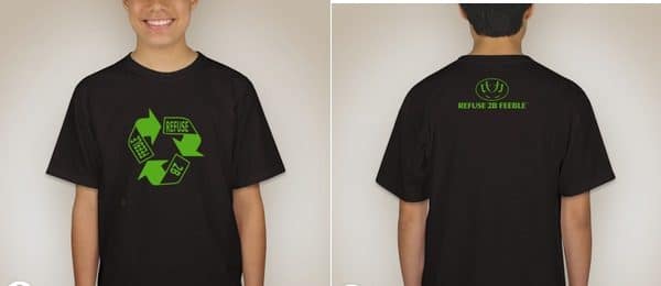 REFUSE 2B FEEBLE RECYCLE T-SHIRT (YOUTH)