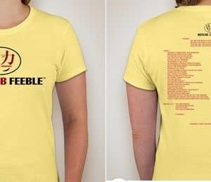 A9018-REFUSE 2B FEEBLE-CHANT LOGO T-SHIRT